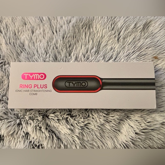 Ring Plus Ionic Hair Straightening Comb - Black and Red - Picture 1 of 11